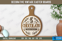 Decorative Vintage Easter Boards Laser Cut Bundle, Decor SVG Product Image 9