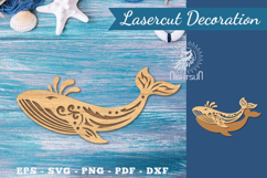 Decorative Whale Lasercut Decoration Product Image 1