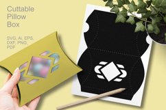 Decorative Window Cuttable Pillow Gift Box SVG Template