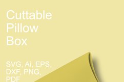 Decorative Window Cuttable Pillow Gift Box SVG Template