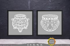 Decorative Witch Pot Papercut Product Image 1
