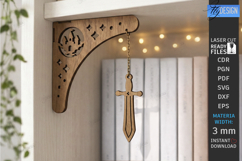Decorative Bookshelf Corner Brackets Laser Cut | Home Decor Product Image 1