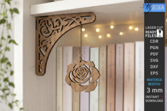 Decorative Bookshelf Corner Brackets Laser Cut | Home Decor Product Image 1