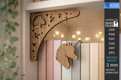 Decorative Bookshelf Corner Brackets Laser Cut | Home Decor Product Image 1
