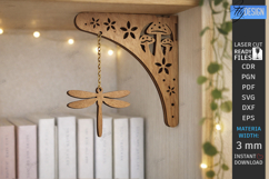 Decorative Bookshelf Corner Brackets Laser Cut | Home Decor Product Image 1