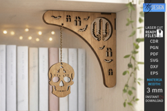 Decorative Bookshelf Corner Brackets Laser Cut | Home Decor Product Image 1