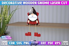 Decorative Wooden Gnome Laser Cut Bundle, 3D Table Statuette Product Image 12