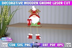 Decorative Wooden Gnome Laser Cut Bundle, 3D Table Statuette Product Image 5