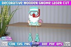 Decorative Wooden Gnome Laser Cut Bundle, 3D Table Statuette Product Image 7