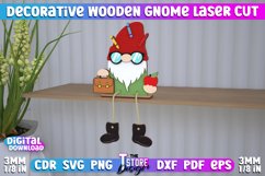 Decorative Wooden Gnome Laser Cut Bundle, 3D Table Statuette Product Image 11