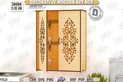 Decorative Key Boxes Laser Cut Bundle|Wall Keys Holders|CNC Product Image 5