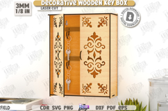 Decorative Key Boxes Laser Cut Bundle|Wall Keys Holders|CNC Product Image 7
