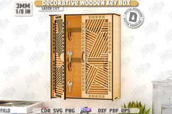 Decorative Key Boxes Laser Cut Bundle|Wall Keys Holders|CNC Product Image 8