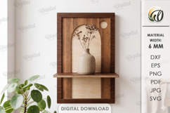 3D Decorative Shelves Bundle Laser Cut. Display Shelf SVG Product Image 2