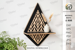 3D Decorative Shelves Bundle Laser Cut. Display Shelf SVG Product Image 6