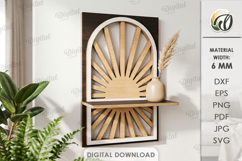 3D Decorative Shelves Bundle Laser Cut. Display Shelf SVG Product Image 8