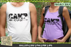 Camp Crew SVG | Camp SVG | Tent SVG | Silhouette SVG Product Image 1