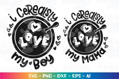 Valentine's Day svg I cerealsly love my mama cereal funny Product Image 2