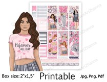 Weekend Home Valentines Printable Stickers Box Size 2"x1,5" Product Image 6