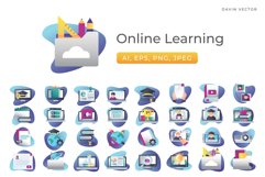 Online Learning Icons Product Image 1