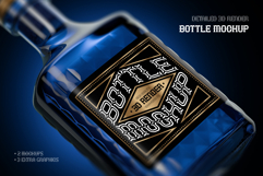 Deep Blue Bottle Mockup Product Image 1