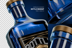 Deep Blue Bottle Mockup Product Image 2