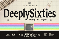 DeeplySixties Classy Retro Serif Typeface Family Product Image 1