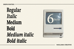 DeeplySixties Classy Retro Serif Typeface Family Product Image 6