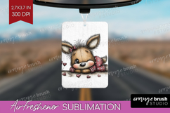 Deer Valentine Air Freshener PNG Whimsical Animal PNG Product Image 1