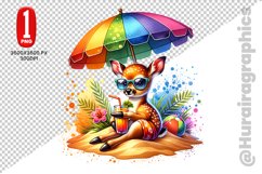 Cute Deer Clipart - PNG File Product Image 1