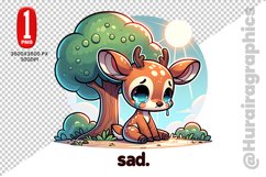 Cute Deer Clipart - PNG File Product Image 1