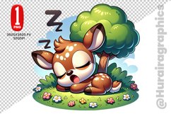 Cute Deer Clipart - PNG File Product Image 1