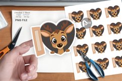 Sticker Heart Deer Product Image 1