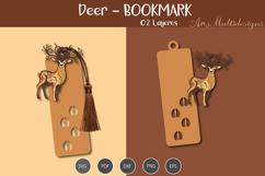 Deer Bookmark SVG Product Image 1