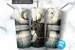 Deer Bow Hunting 20oz/30oz Skinny Tumbler Product Image 1