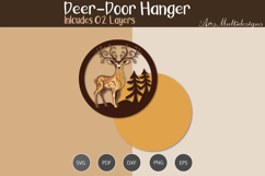 Deer Door Hanger SVG Product Image 2