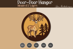 Deer Door Hanger SVG Product Image 3