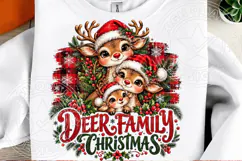Deer Family Christmas PNG Product Image 2