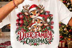 Deer Family Christmas PNG Product Image 3