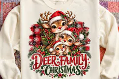 Deer Family Christmas PNG Product Image 4