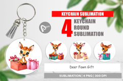 Keychain Deer Fawn Gift Product Image 1