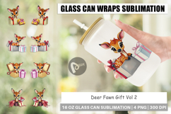 Glass Can Deer Fawn Gift Product Image 1