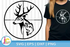 Deer Fish Svg | Gun Sights Fishing Hunting Svg Product Image 1