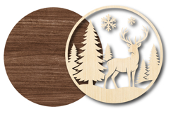 Deer Forest Laser Cut SVG File Product Image 2