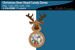 Christmas Deer Head Candy dome holder Product Image 3