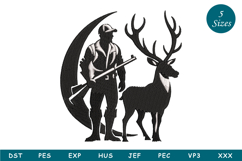 Deer Hunting Machine Embroidery Design Product Image 1
