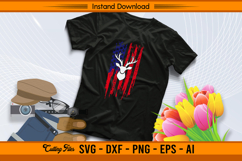 Deer Hunting American Flag SVG for Patriotic Hunters Product Image 2