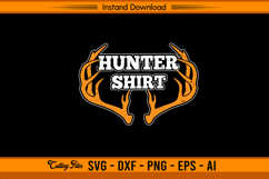 Deer Hunter SVG Whitetail Buck Antlers Hunting Design Product Image 1