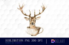 Deer in a Cup PNG Clipart Product Image 1