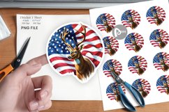 Deer 4th of July Sticker Product Image 1